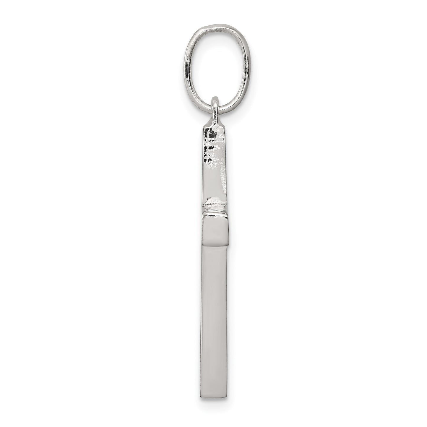 Sterling Silver Polished Cross Pendant