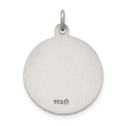 Sterling Silver Antiqued Confirmation Medal
