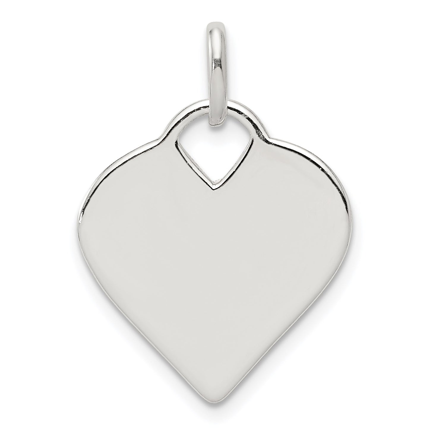 Sterling Silver Polished Heart Charm