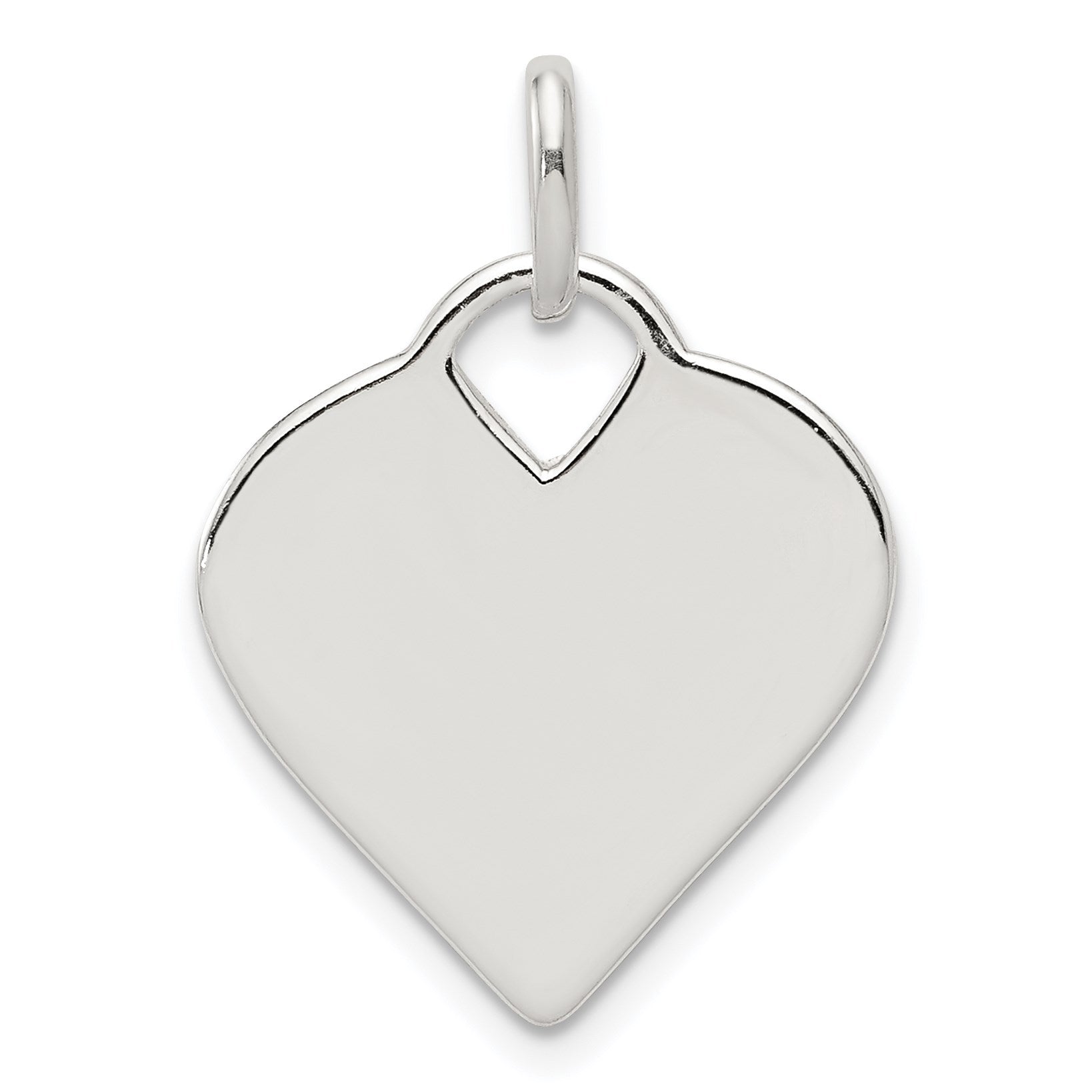 Sterling Silver Polished Heart Charm