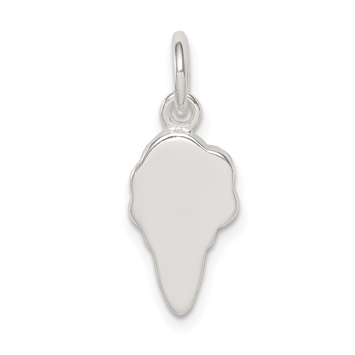 Sterling Silver Pink and Green Stellux Crystal Ice Cream Cone Charm