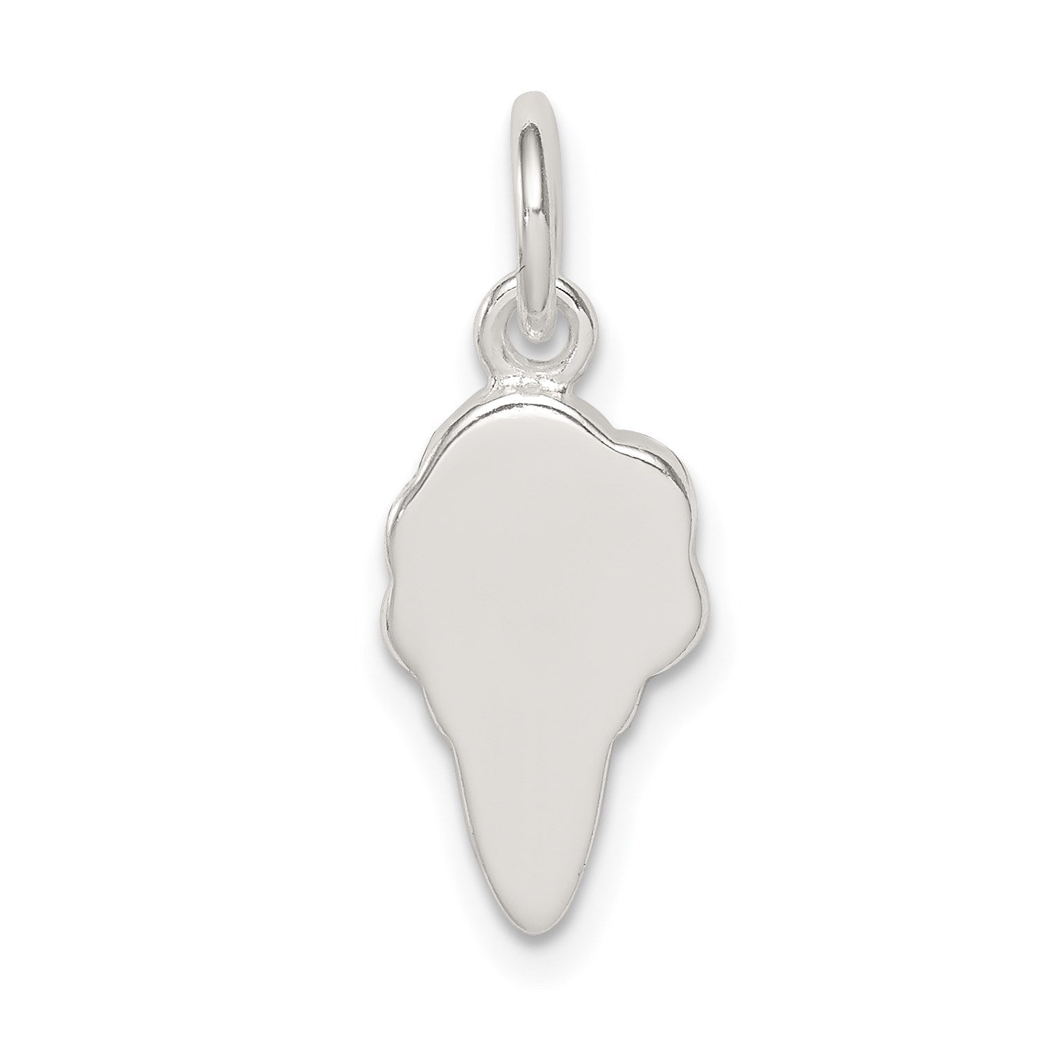 Sterling Silver Pink and Green Stellux Crystal Ice Cream Cone Charm