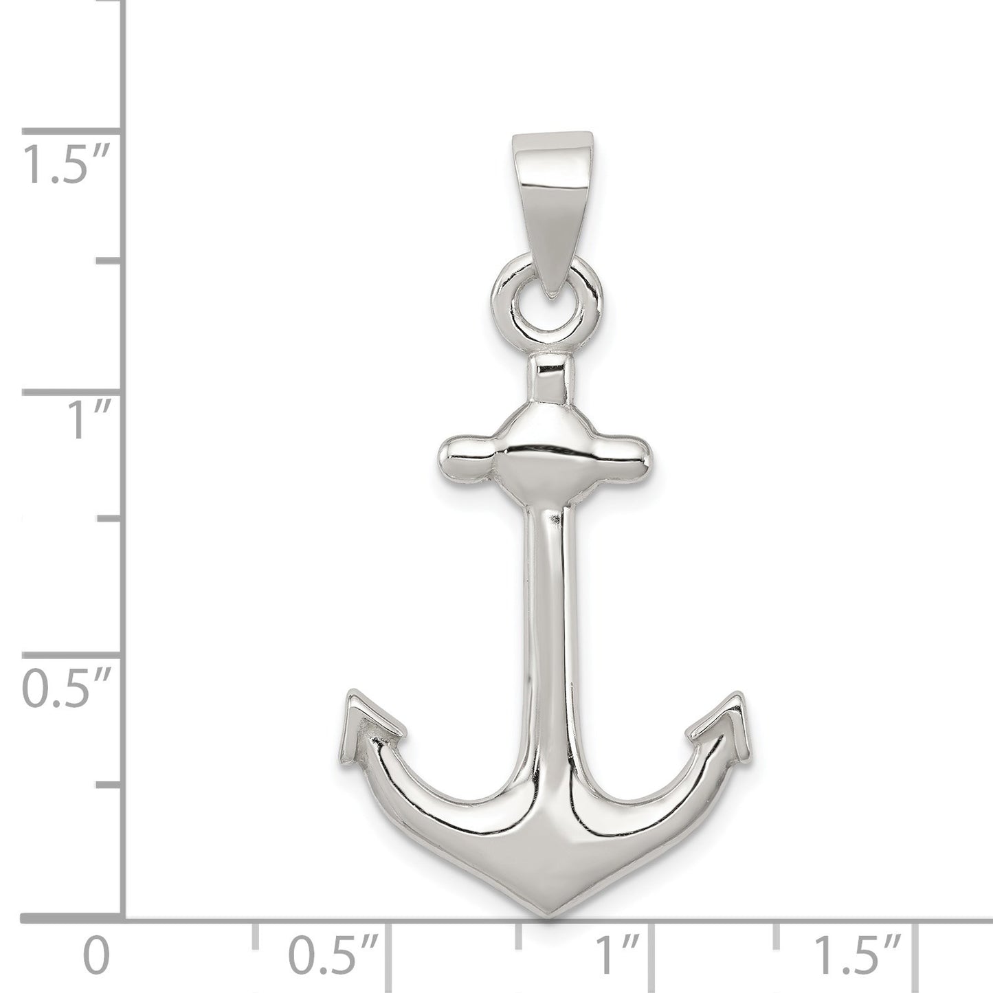 Sterling Silver Anchor Pendant