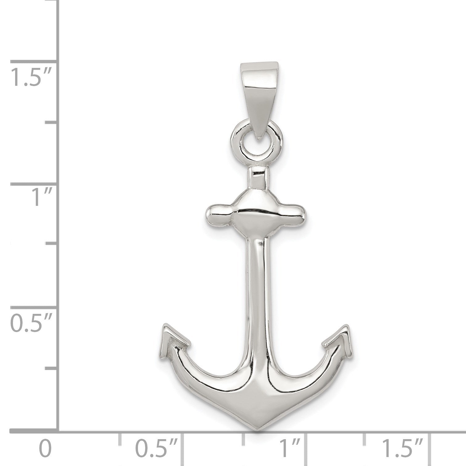 Sterling Silver Anchor Pendant
