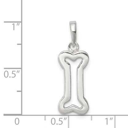 Sterling Silver Bone Pendant