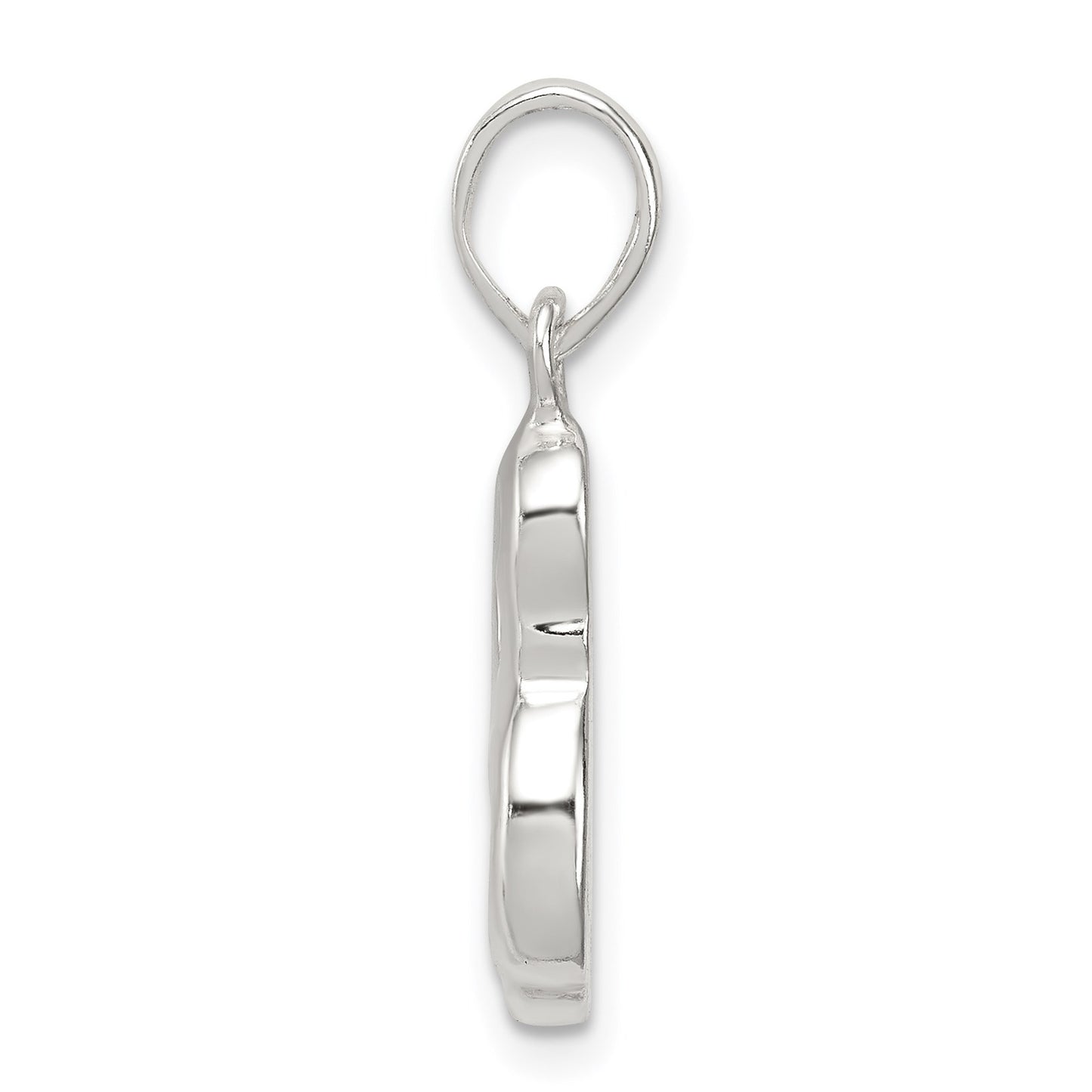 Sterling Silver Letter L Initial Pendant
