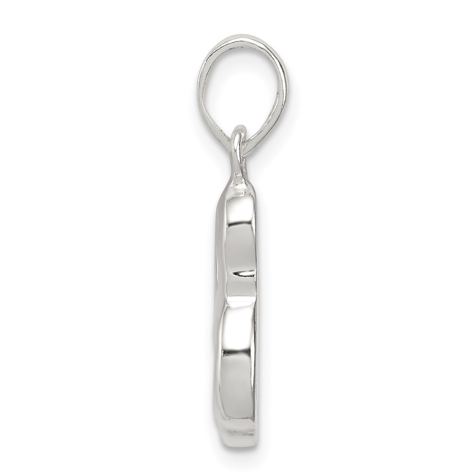 Sterling Silver Letter L Initial Pendant