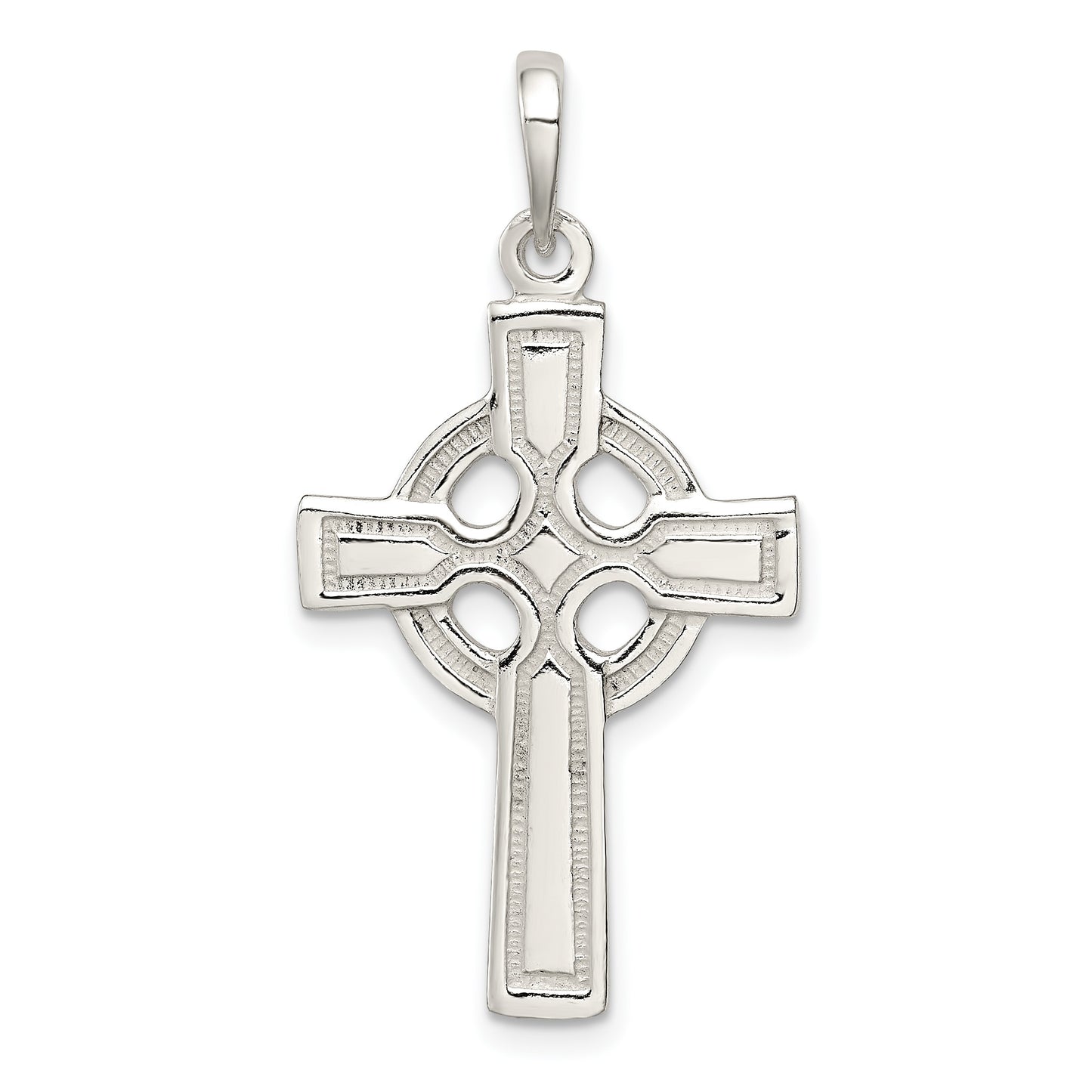 Sterling Silver Polished Cross Pendant