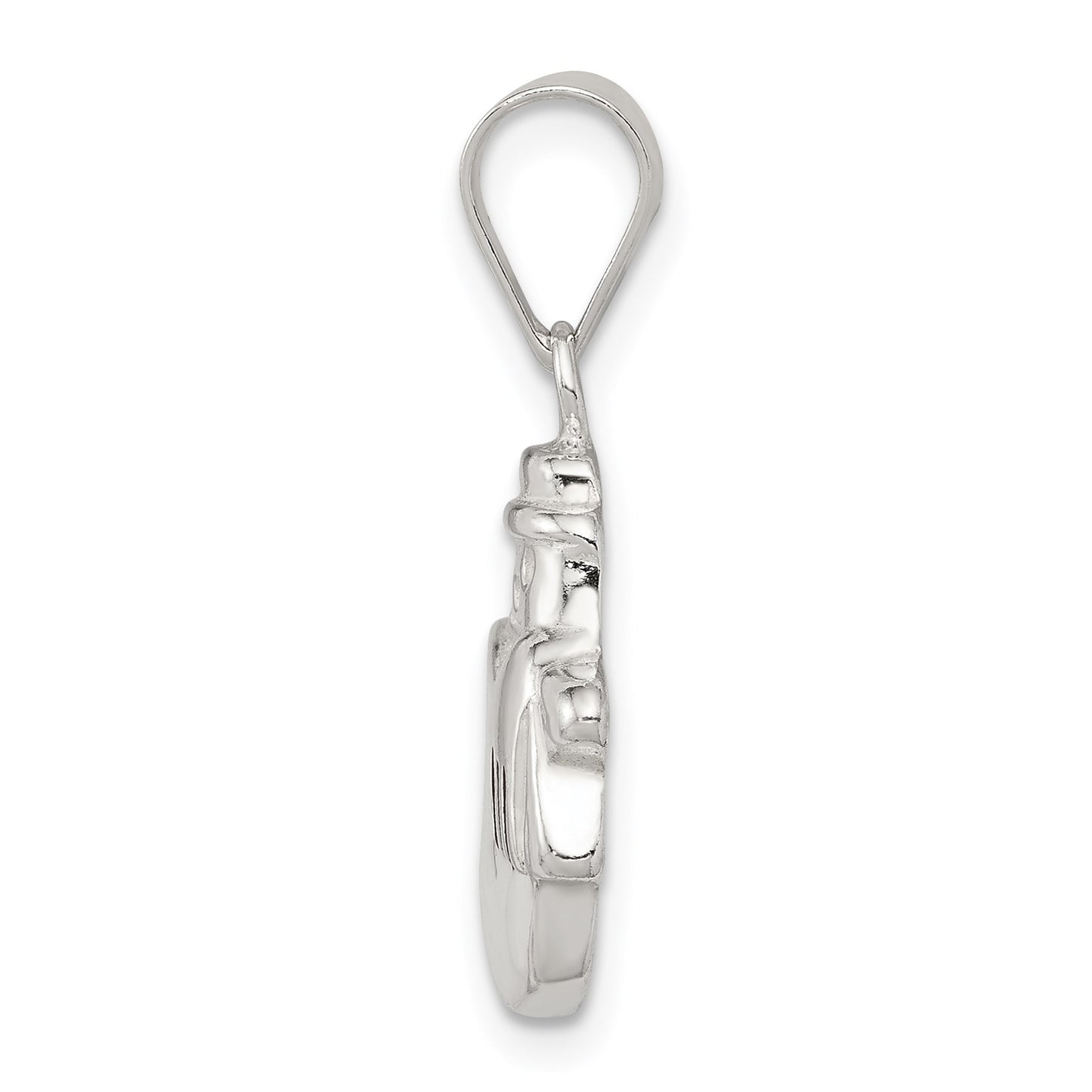 Sterling Silver Enameled Snowman Charm