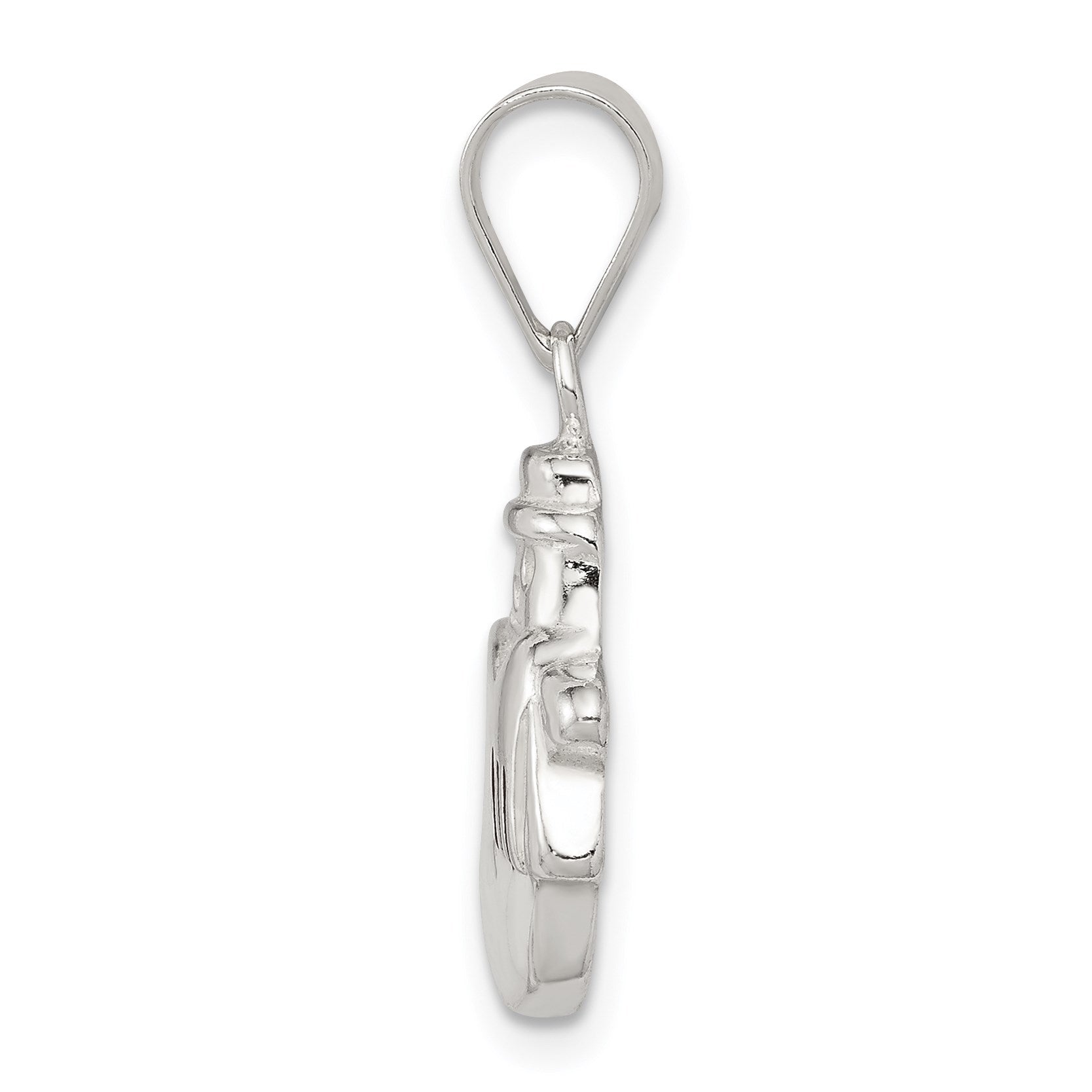 Sterling Silver Enameled Snowman Charm