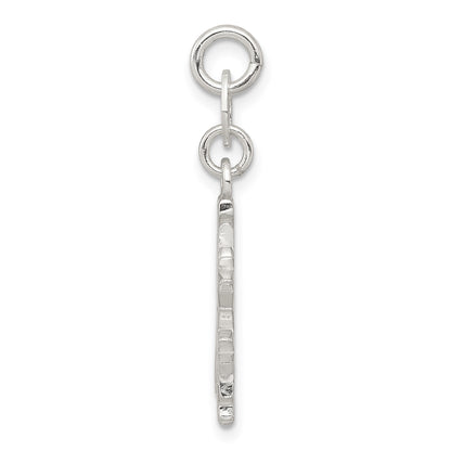 Sterling Silver Polished Snowflake Charm