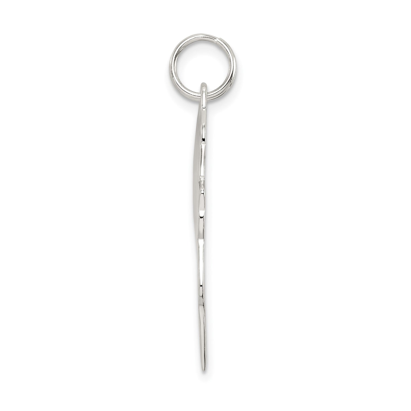 Sterling Silver Africa Continent with Elephant Cutout Pendant