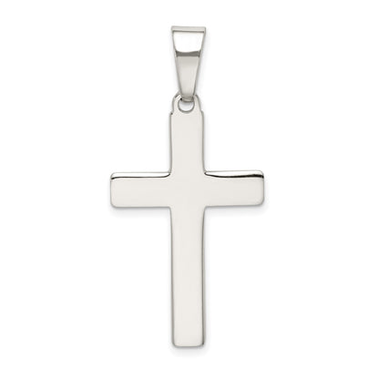 Sterling Silver Polished Cross Pendant