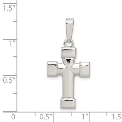 Sterling Silver Polished Cross Pendant