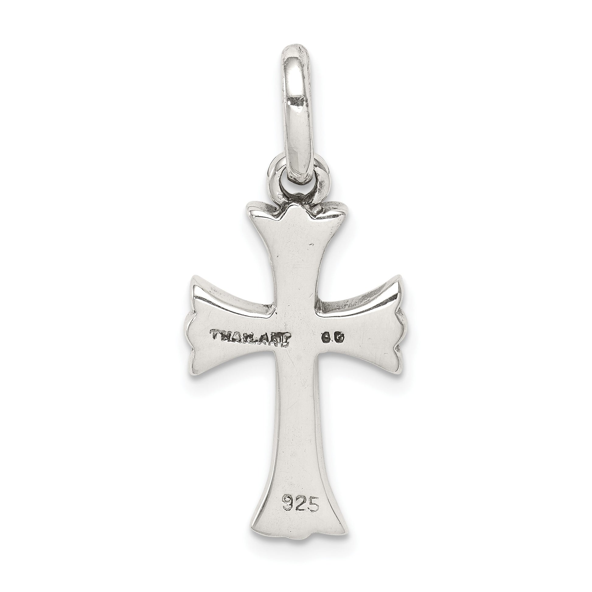 Sterling Silver Antiqued Cross Pendant