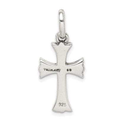 Sterling Silver Antiqued Cross Pendant