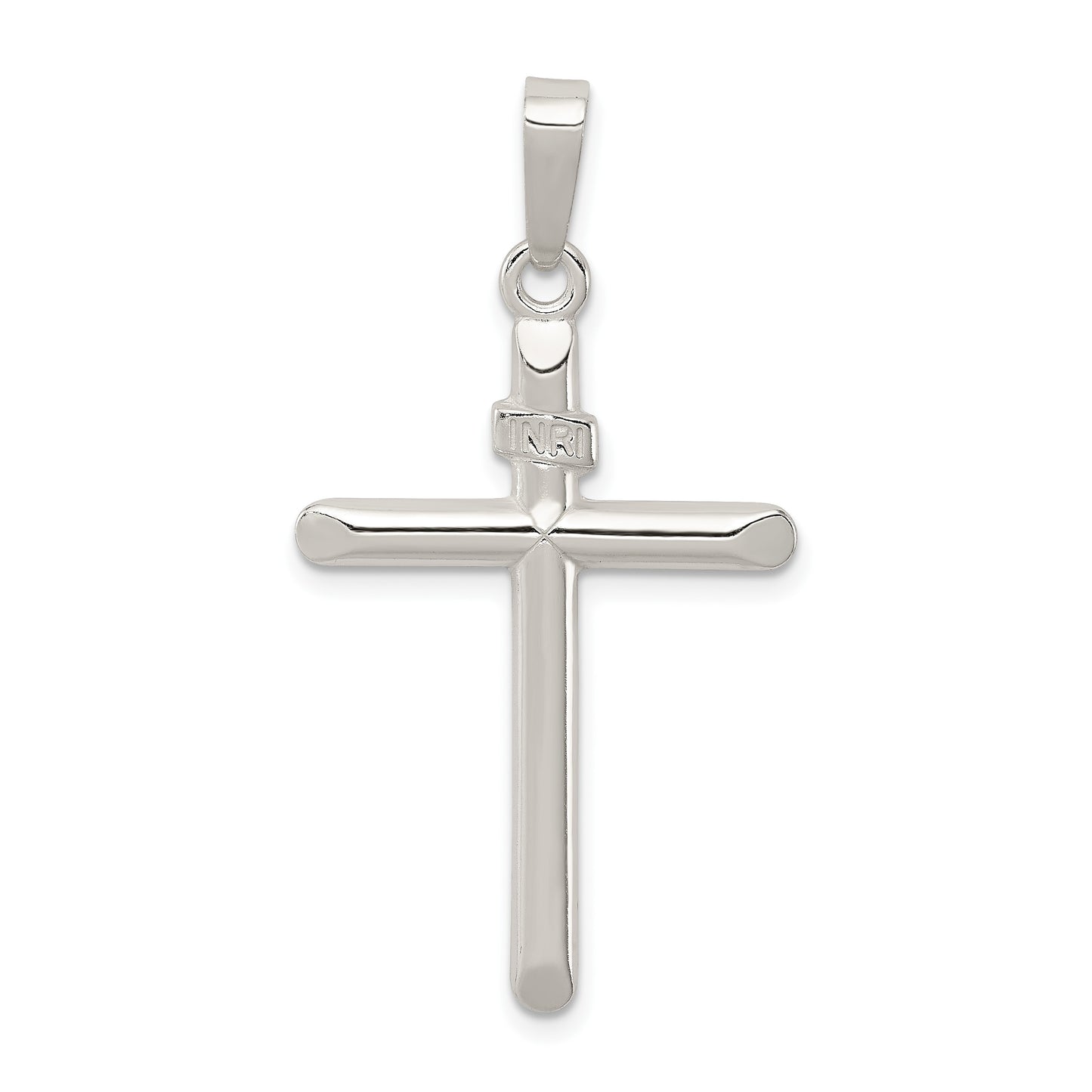 Sterling Silver Polished INRI Cross Pendant