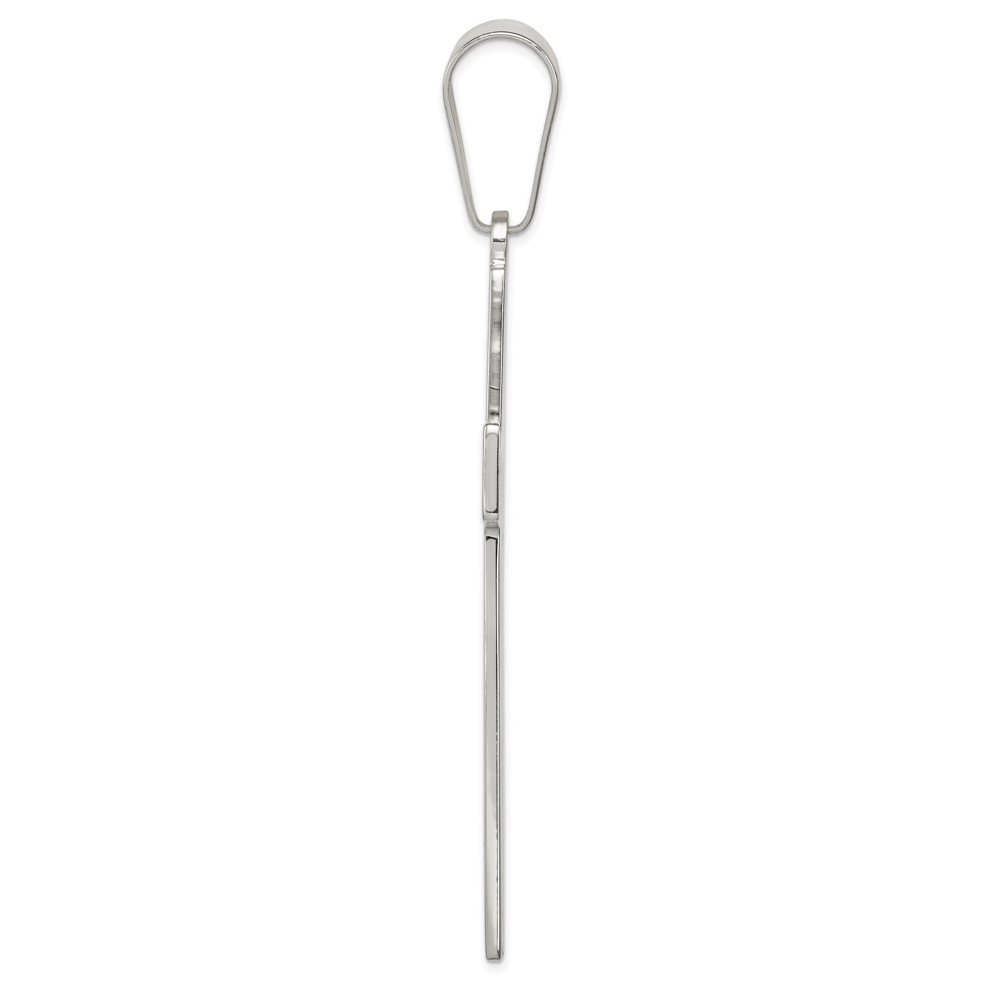 Sterling Silver Polished Cross Pendant