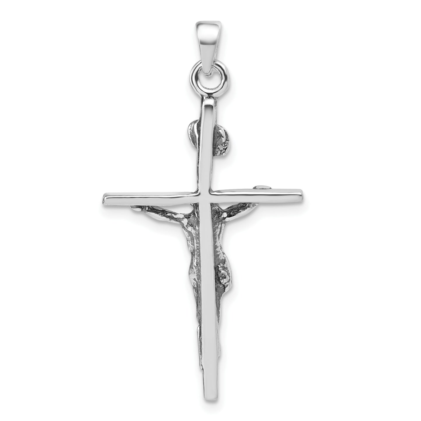 Sterling Silver Antiqued Crucifix Charm