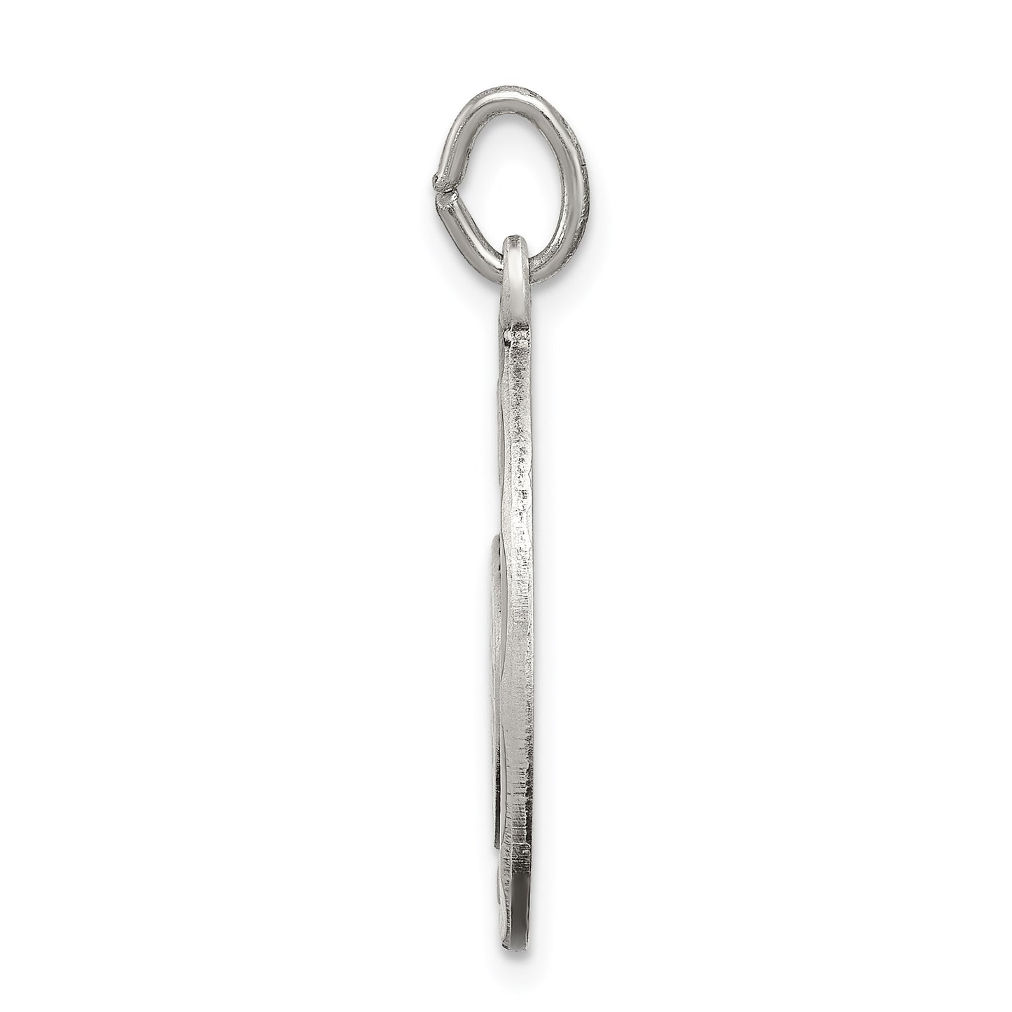 Sterling Silver Satin Antiqued 2-Piece Mizpah Pendant