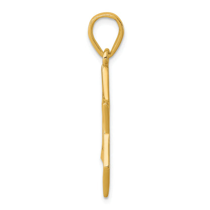 Sterling Silver Gold-tone Polished Star Of David Pendant