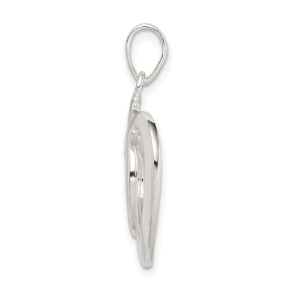 Sterling Silver Polished Heart Pendant