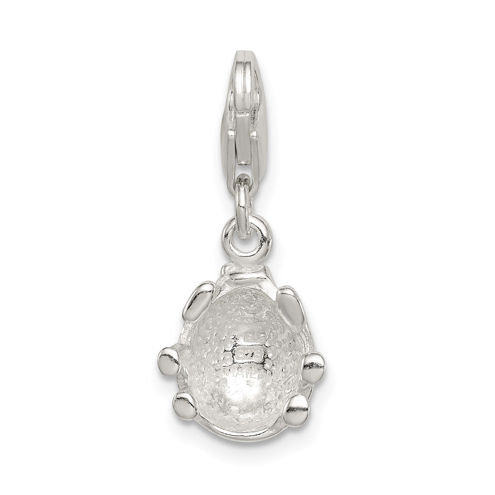 Sterling Silver Enameled Lady Bug Charm