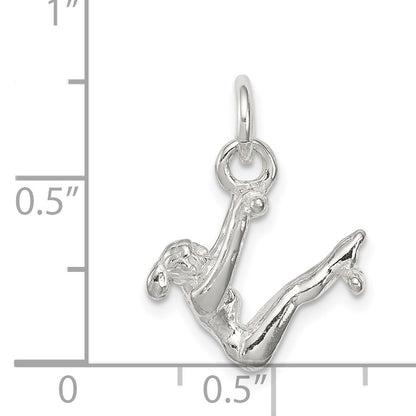 Sterling Silver Gymnast Charm