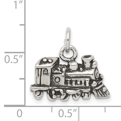 Sterling Silver Antiqued Train Charm