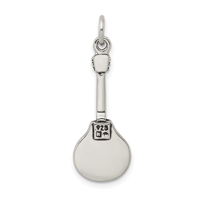 Sterling Silver Antiqued Mandolin Charm