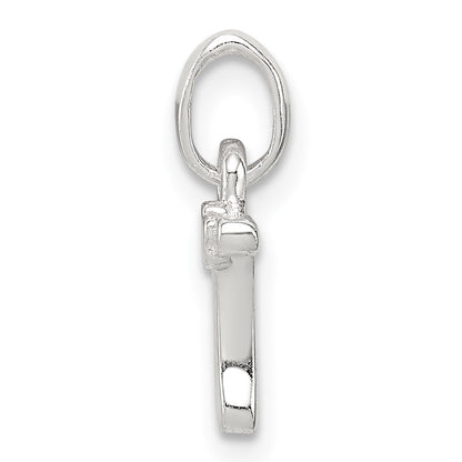 Sterling Silver Letter T with Enamel Pendant