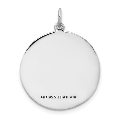 Sterling Silver Rhodium-plated Sister Pendant