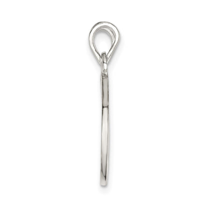 Sterling Silver Polished Mini I Love You Break Apart Heart Pendant