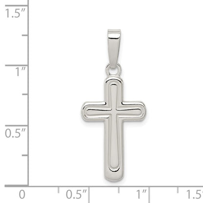 Sterling Silver Polished Cross Pendant
