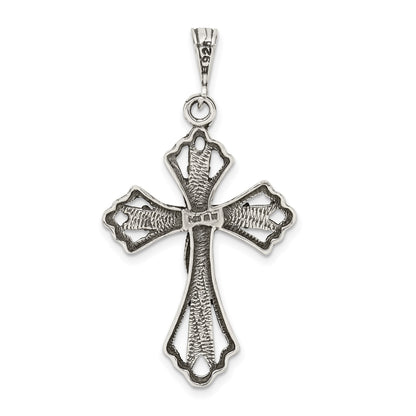 Sterling Silver Antiqued Cross Pendant