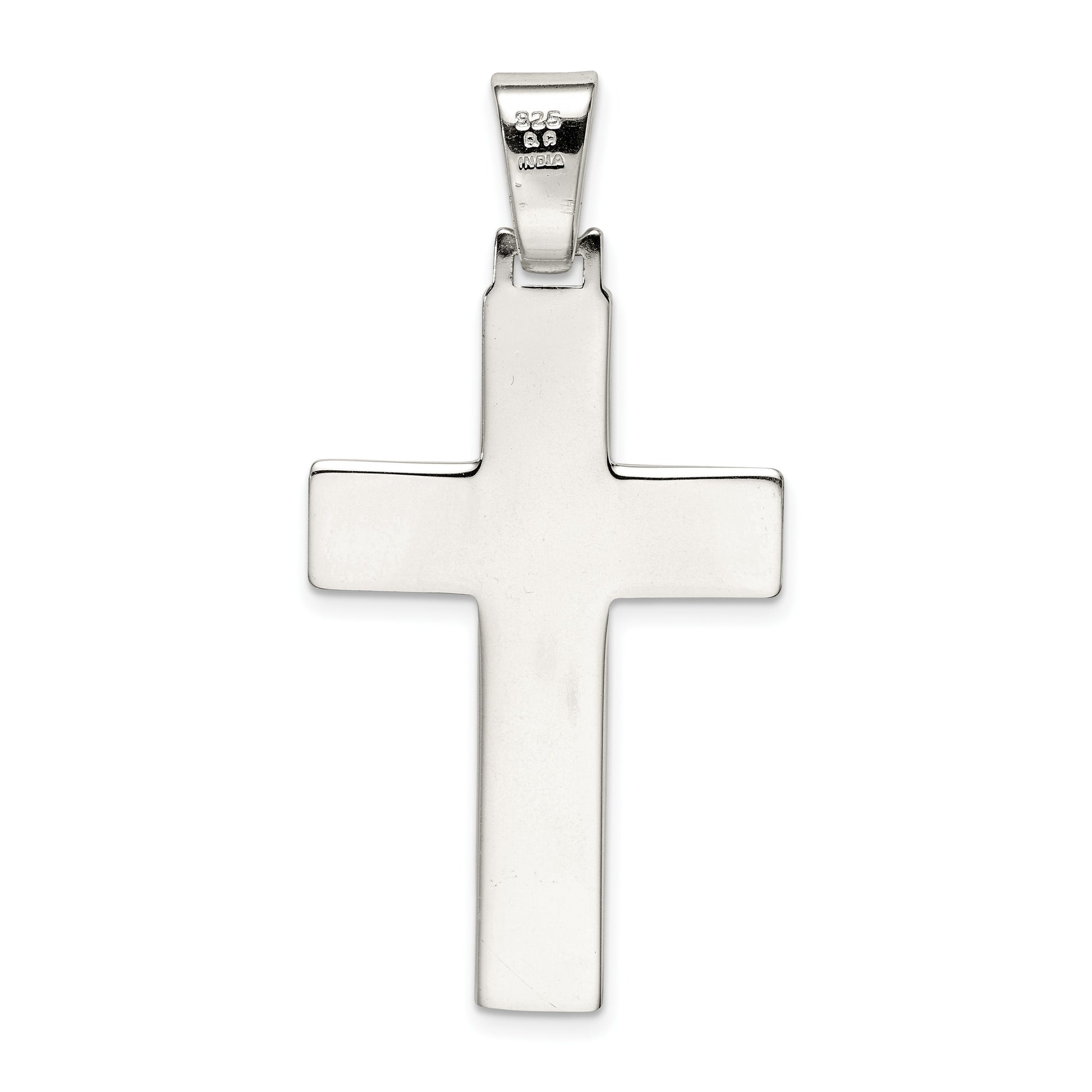 Sterling Silver Polished Cross Pendant