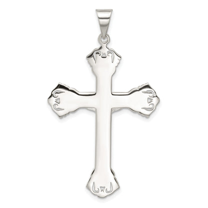 Sterling Silver Polished Crucifix Pendant
