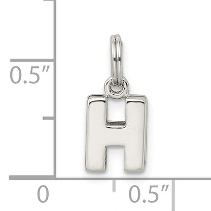 Sterling Silver Letter H Initial Charm