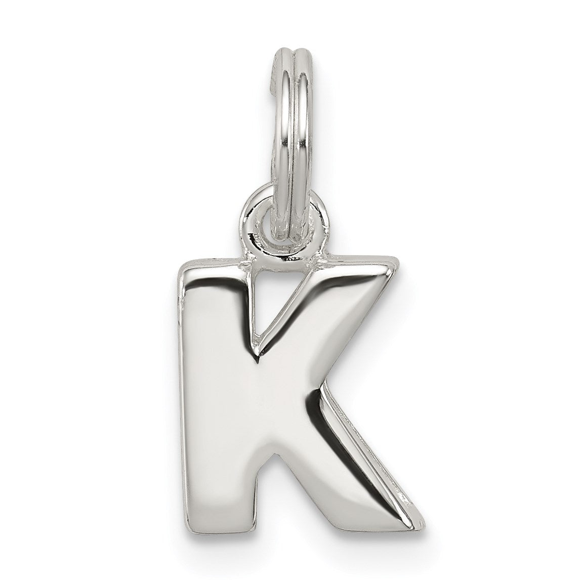 Sterling Silver Letter K Initial Charm