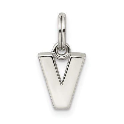 Sterling Silver Letter V Initial Charm