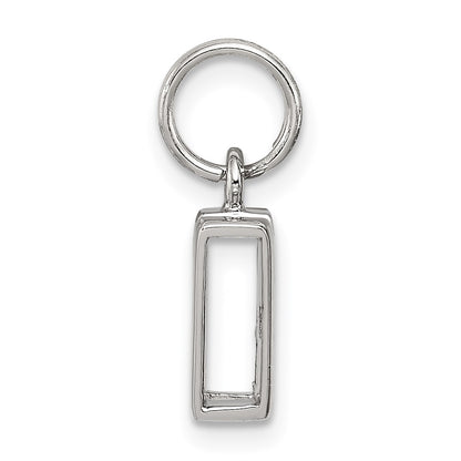 Sterling Silver Letter W Initial Charm
