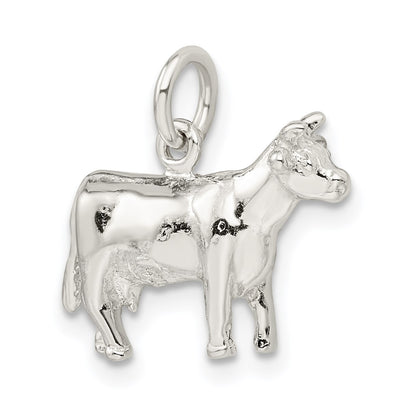 Sterling Silver Cow Charm