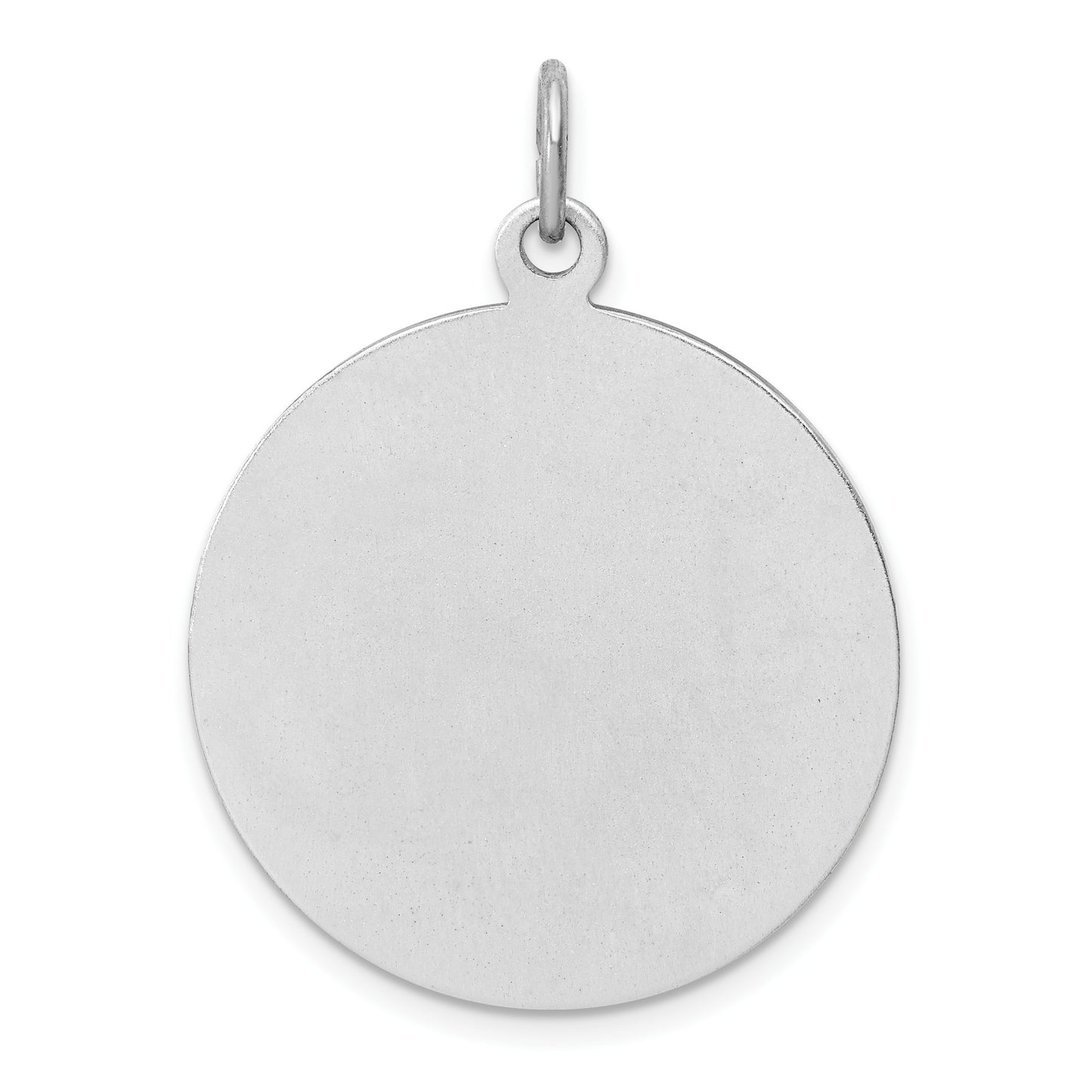 Sterling Silver Platinum-plated Enamel St. Christopher Medal