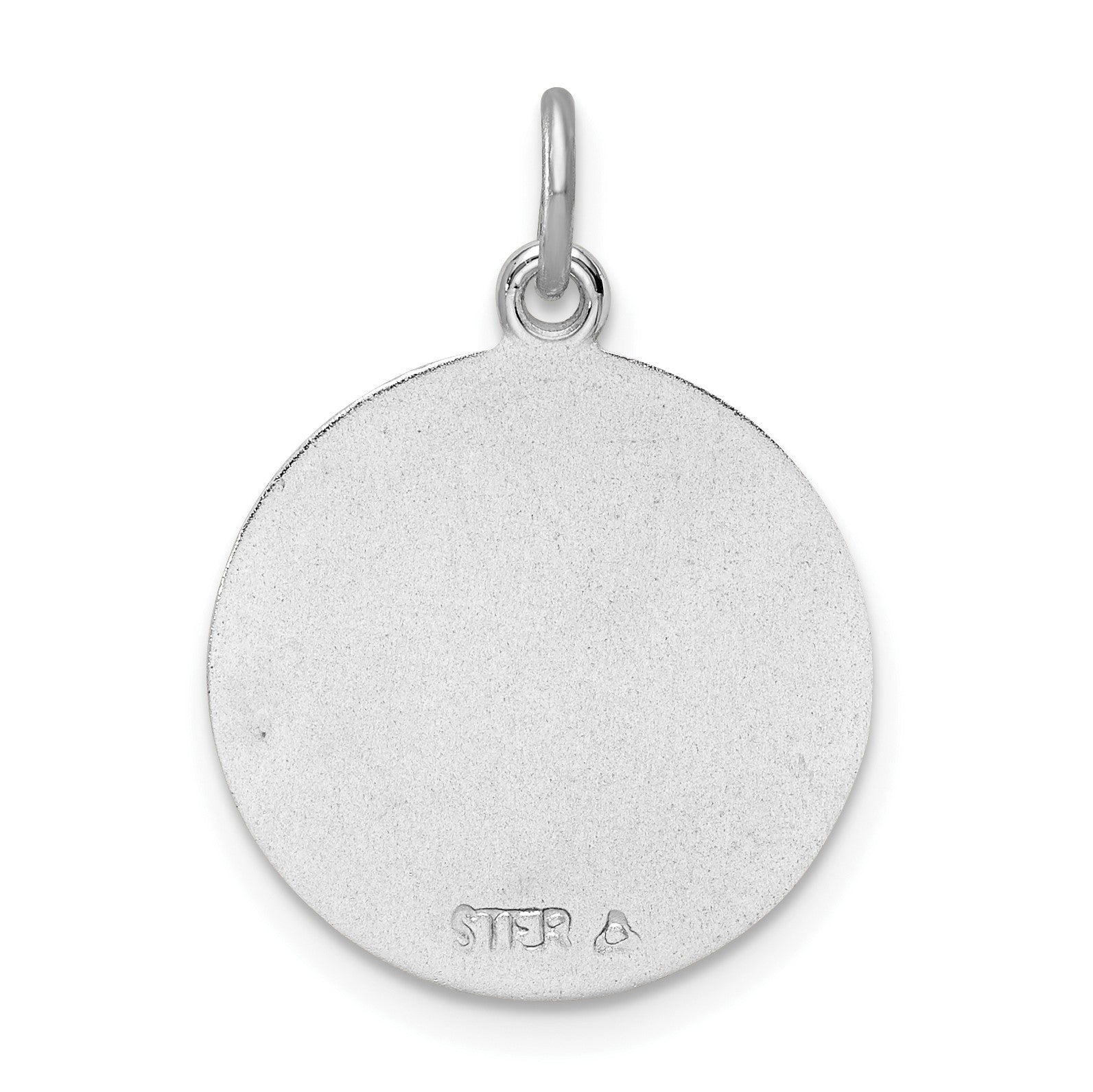 Sterling Silver Platinum-plated & Gold-tone St. Michael Medal