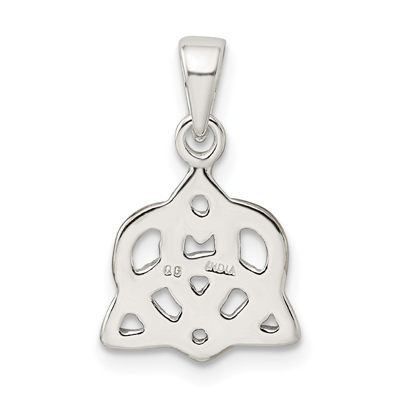 Sterling Silver Trinty Knot and Rose-tone Heart Pendant