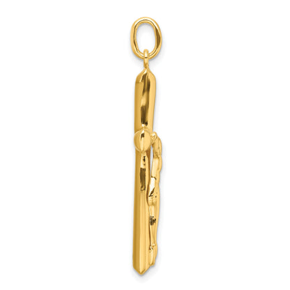 Sterling Silver Gold-tone Crucifix Cross Pendant