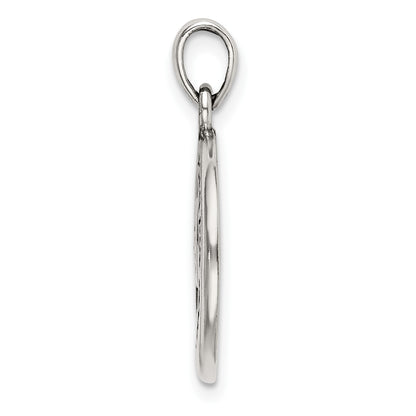 Sterling Silver LOVE YOU TO THE MOON Antiqued Star and Moon Pendant