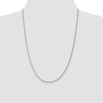 Sterling Silver Rhodium-plated 1.5mm Curb Chain
