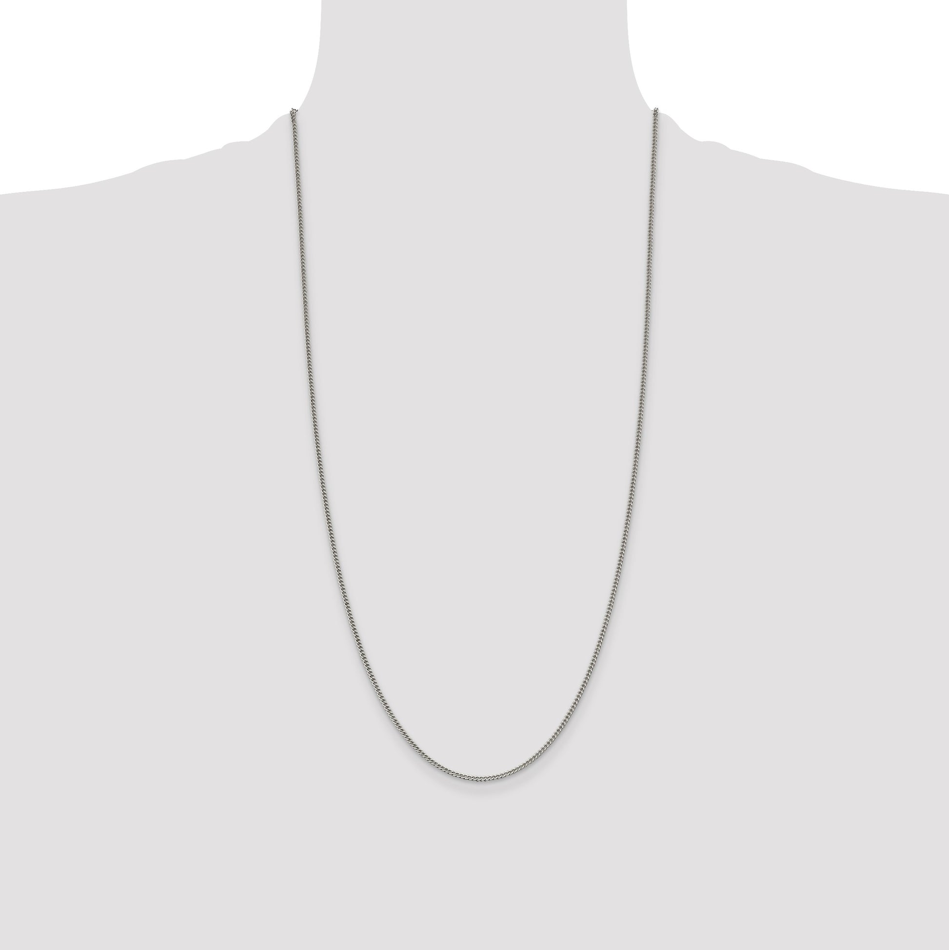 Sterling Silver 1.75mm Curb Chain