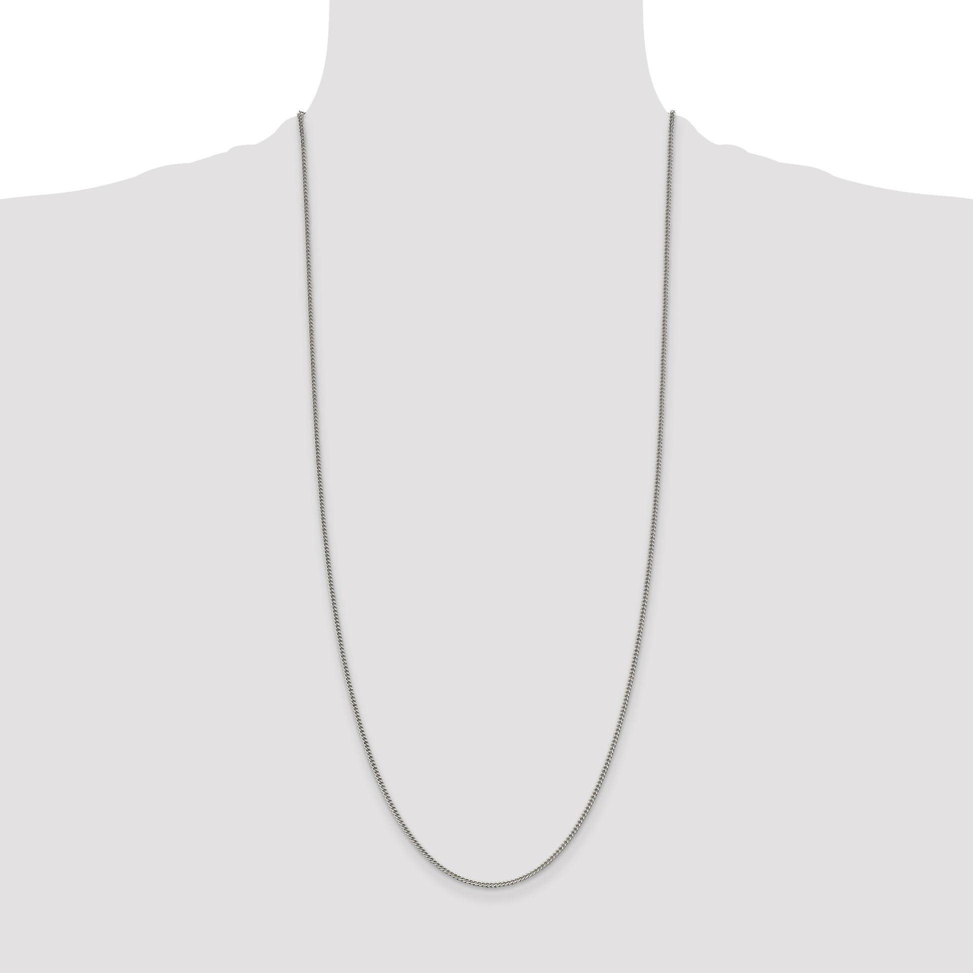Sterling Silver 1.75mm Curb Chain
